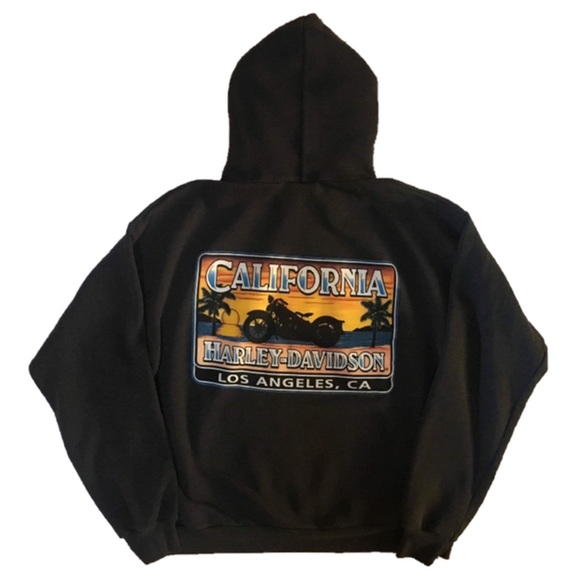 90s Vtg Harley Davidson California Hoodie - Picture 7 of 7